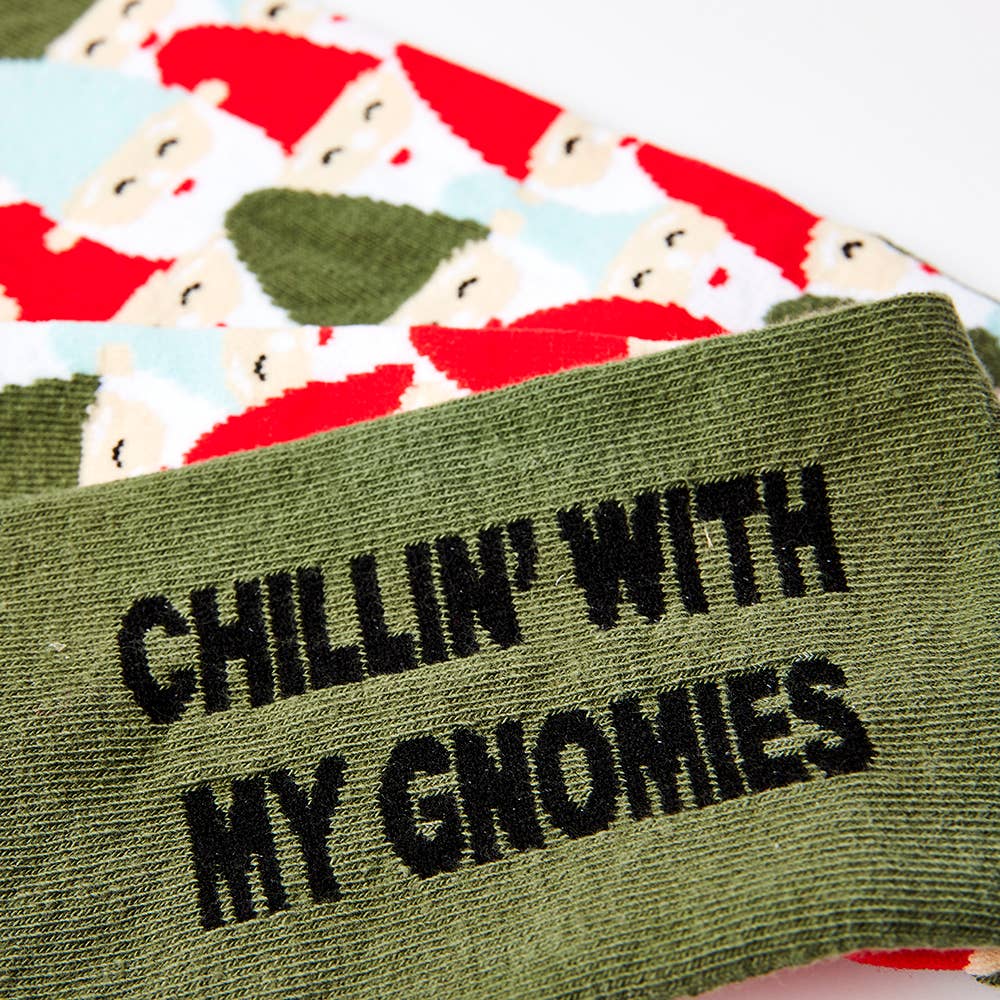 Unisex Gnome Socks (Chillin' with my gnomies)