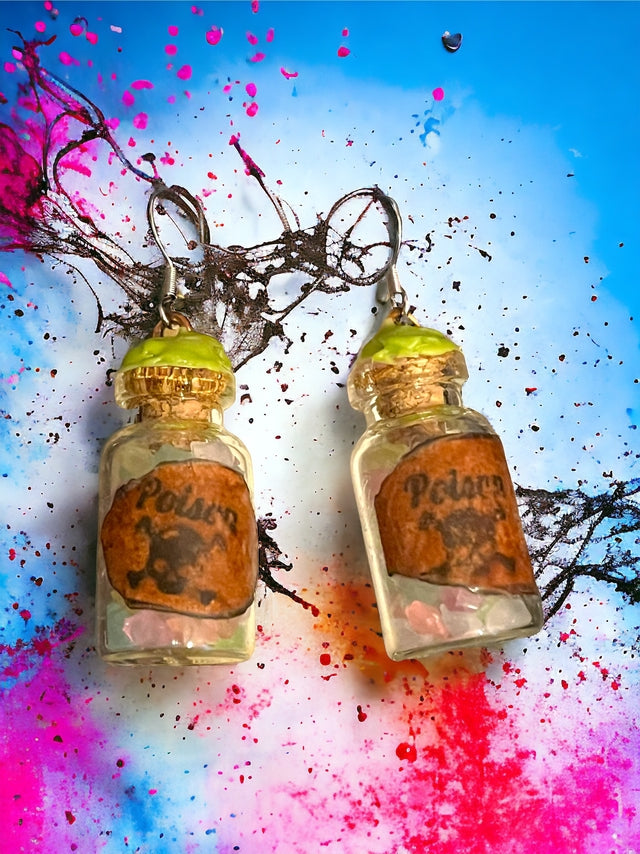 Poison Potion Bottle Earrings!!