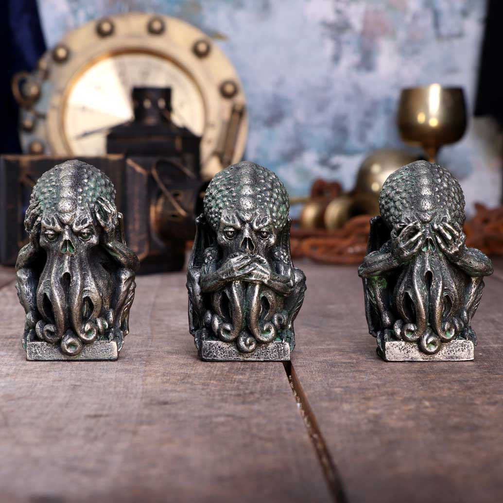 Three Wise Cthulhu Figurines 7.6cm