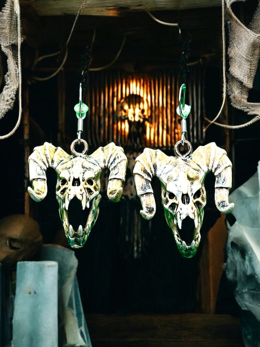 Death Claw Skull Fallout Inspired Earrings