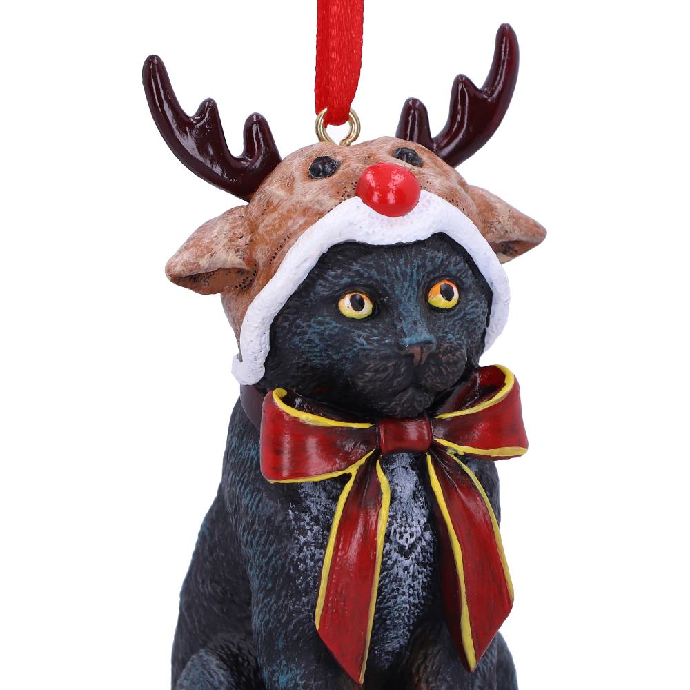 Reindeer Cat Hanging Ornament (LP) 9cm