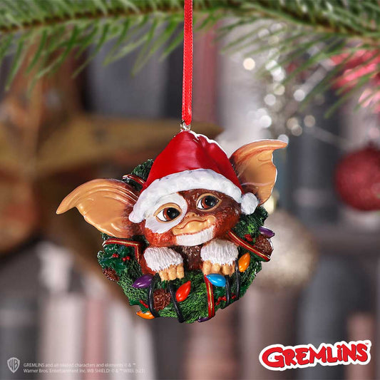 Gremlins Gizmo in Wreath Hanging Ornament 10cm