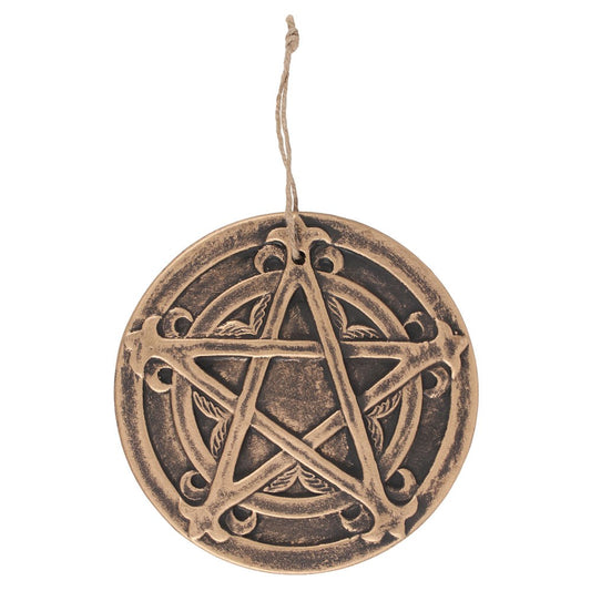 PENTAGRAM TERRACOTTA  PLAQUE HANGING ORNAMENT