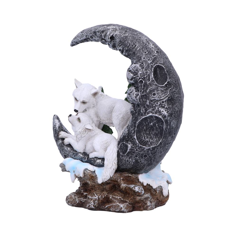 Lunar Companions Wolves Moon Figurine 19.3cm